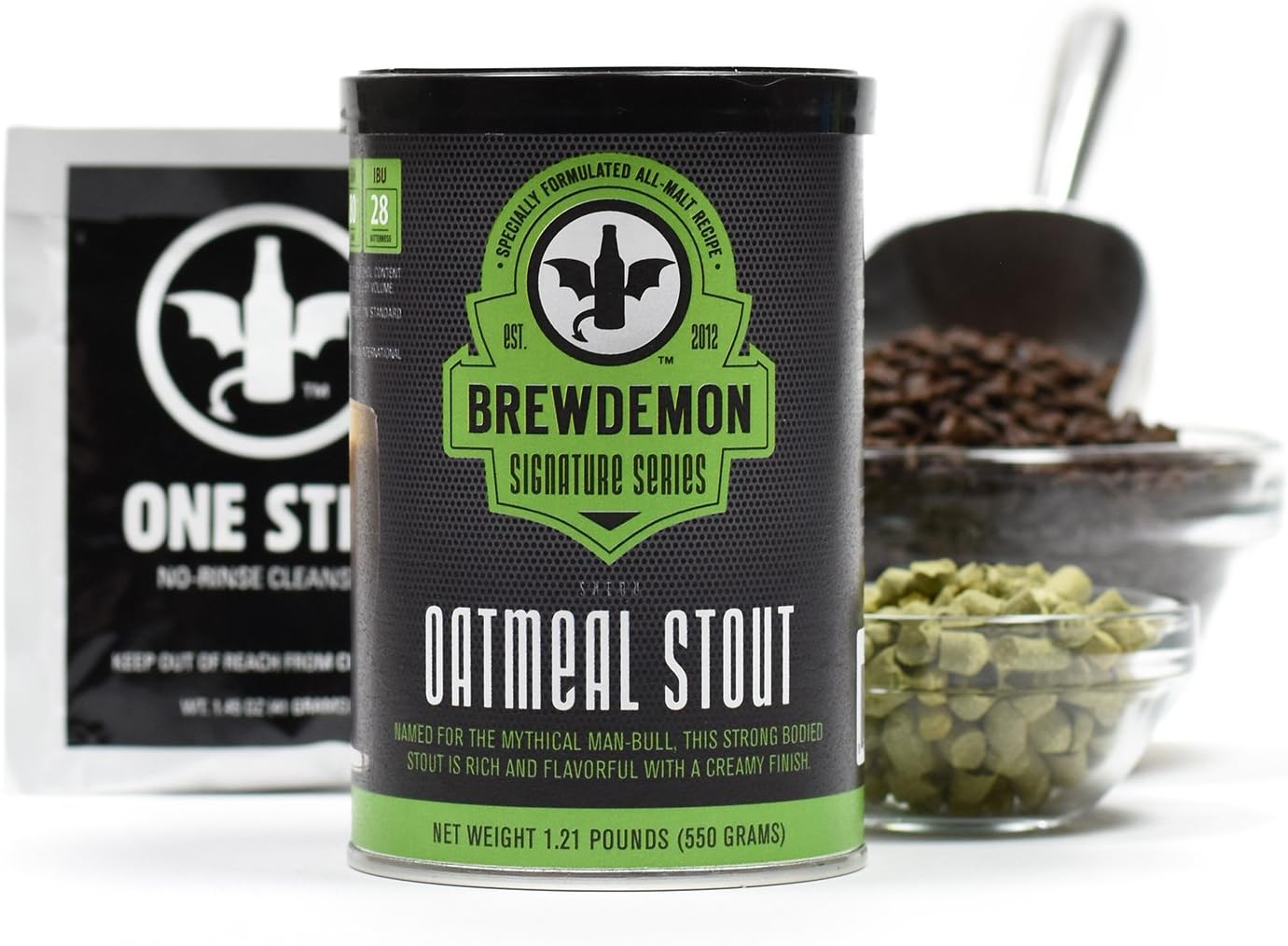 1 Gal. Shedu Oatmeal Stout Beer Recipe Kit - Makes a Wicked-Good 4.6% ABV Batch of Craft Brewed Beer