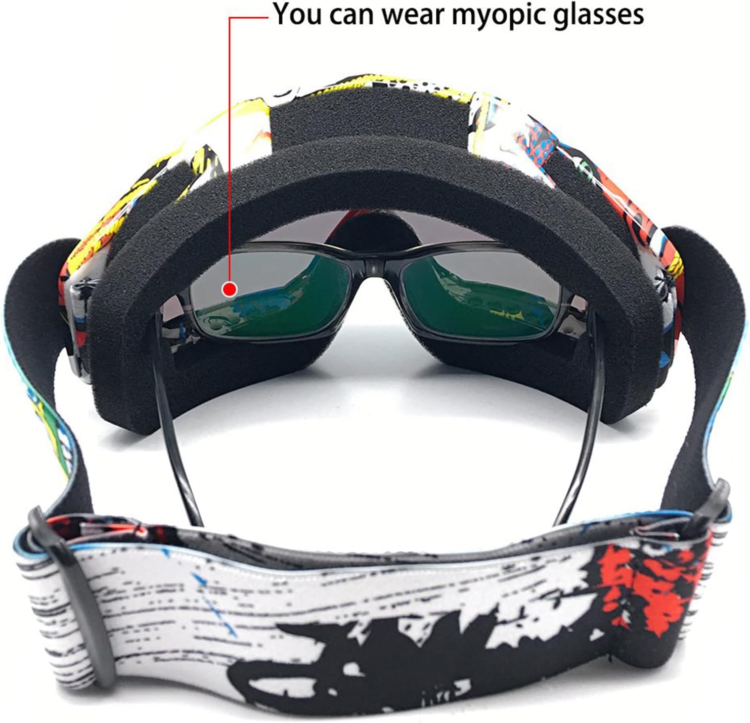Dirt Bike Goggles, ATV Motorcycle UTV MX OTG Accessories Goggle Glasses & Anti Fog Ski Goggles, Racing Skiing Dirtbike