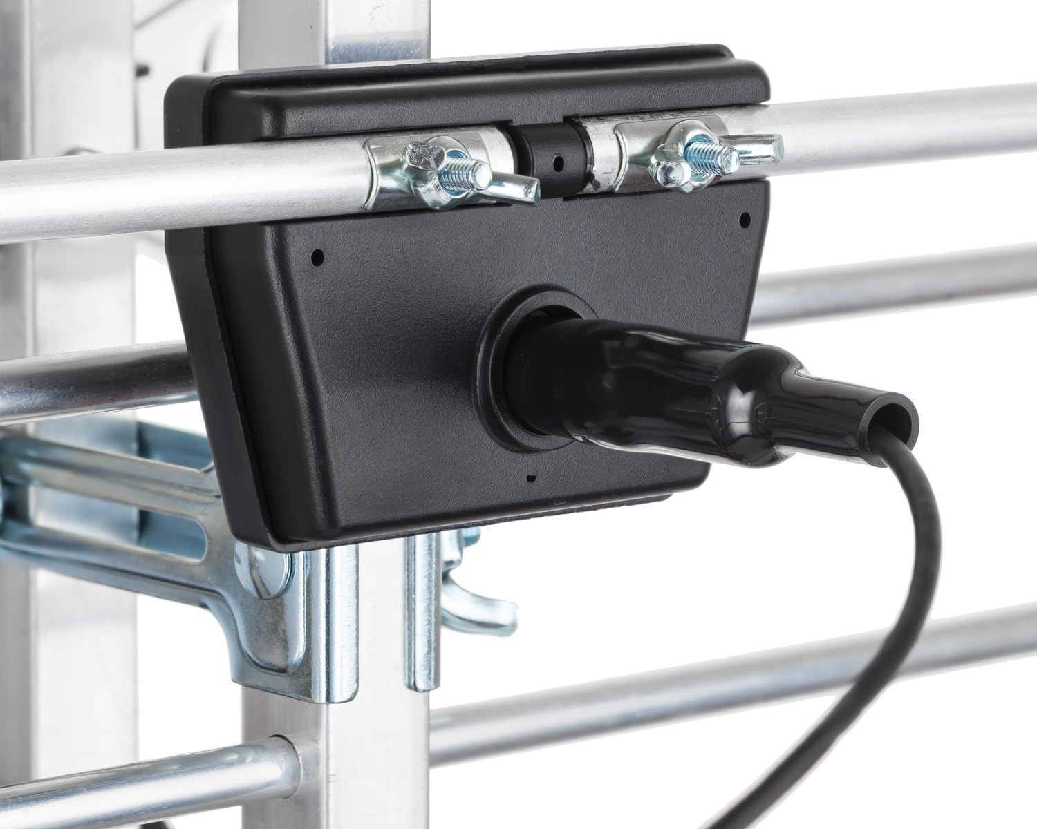 PBD Outdoor Digital HD TV Antenna with High Gain Amplifier 150 Mile Long Range for UHF/VHF, Mounting Pole, 40FT RG6 Coaxial Cable, Easy Installation