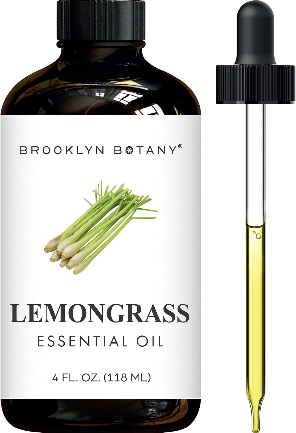 Brooklyn Botany Peppermint Essential Oil - Huge 4 Fl Oz - 100% Pure and Natural - Premium Grade with Dropper - for Aromatherapy and Diffuser