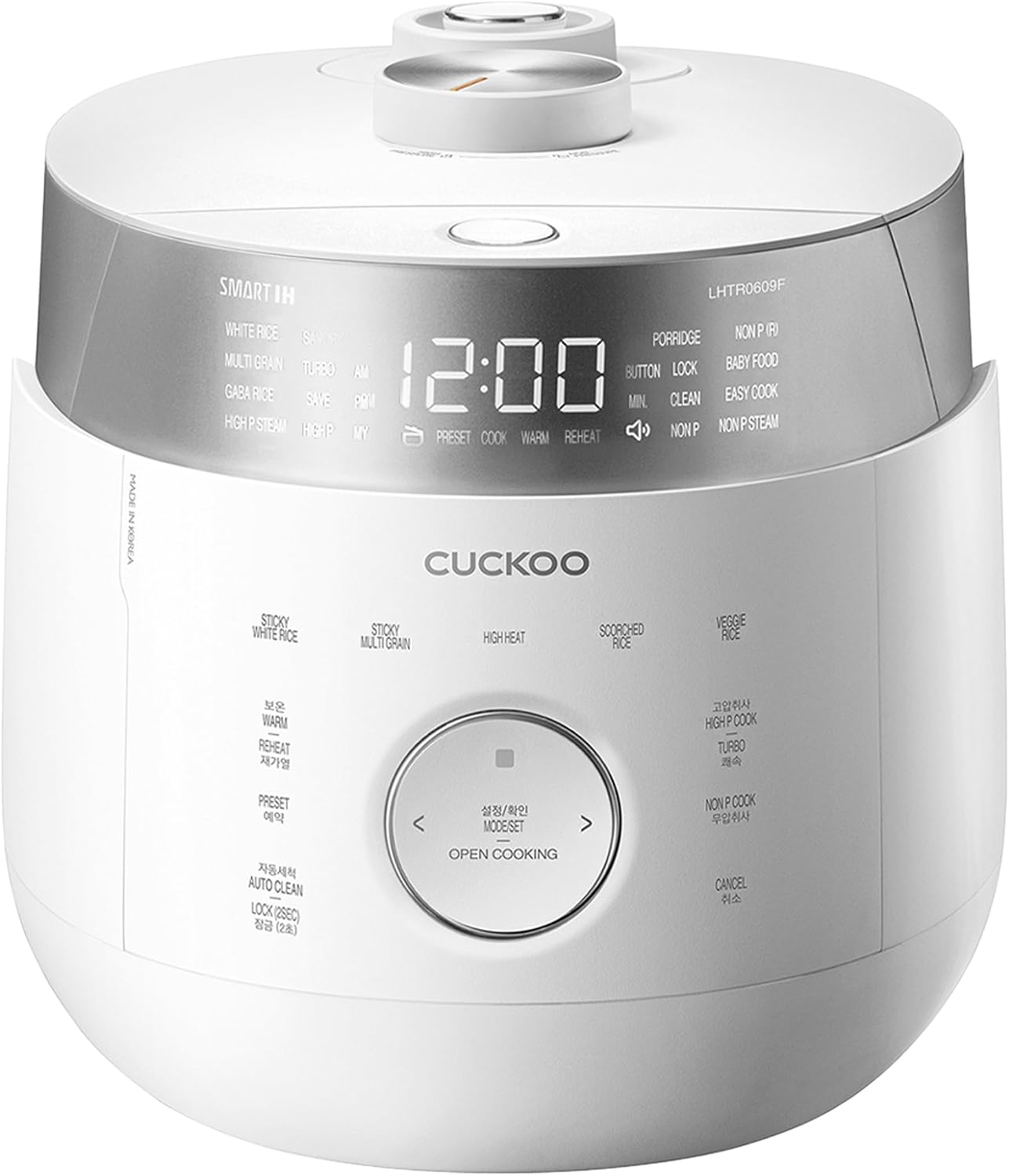 CUCKOO Twin Pressure Induction Rice Cooker, 20-Cup Cooked, CRP-LHTR1009FW