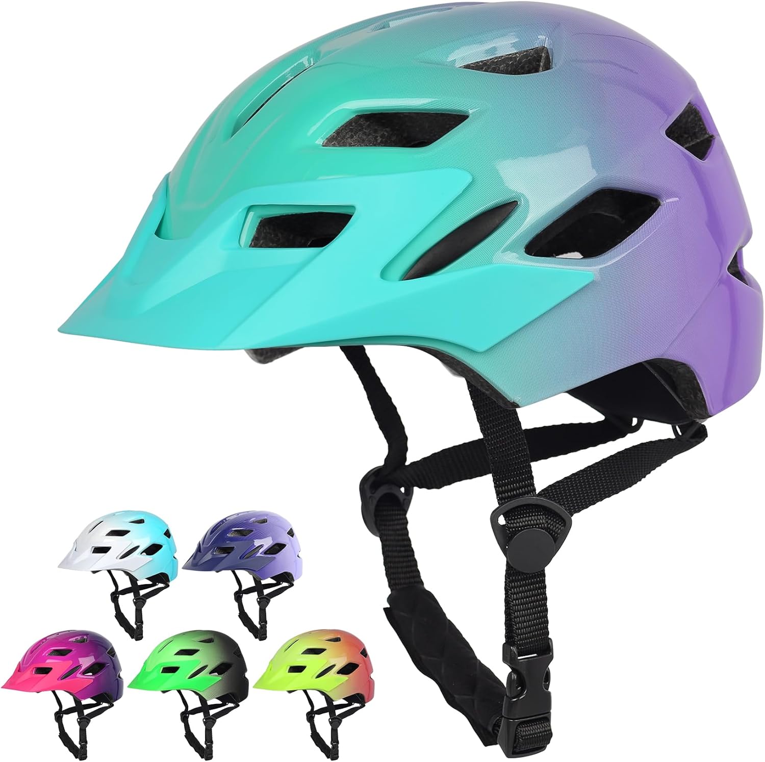 Kids Bike Helmet with LED Light for Youth Teen Toddler Boys Girls