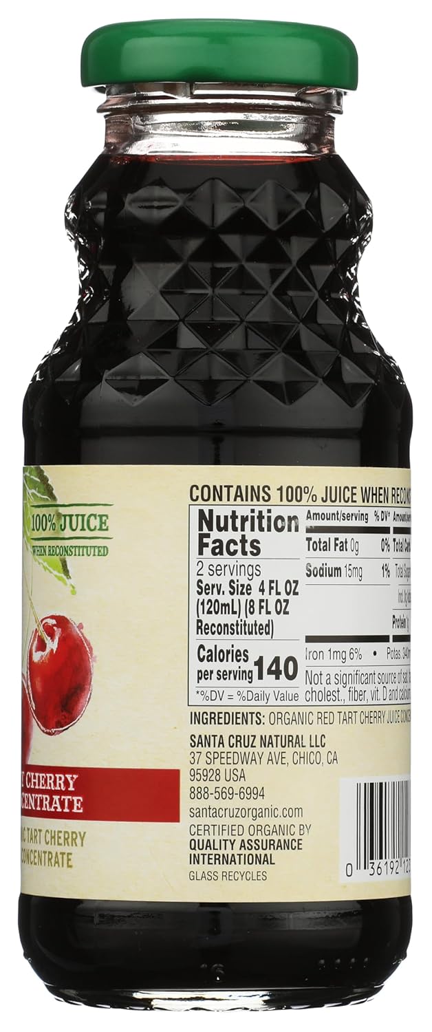 Santa Cruz Organic Tart Cherry Juice Concentrate, 8 Ounces