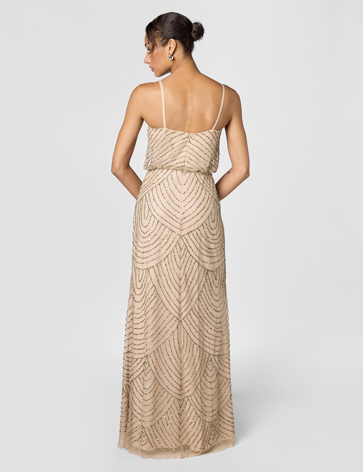 Adrianna Papell Women's Long Blouson Dress