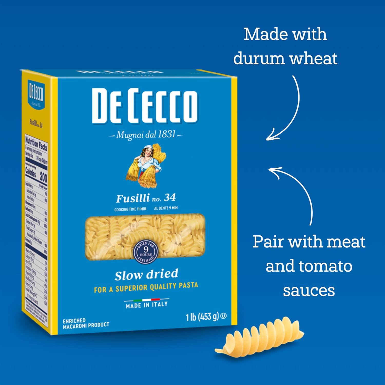 De Cecco Farfalle No. 93 Pasta, 16 Oz
