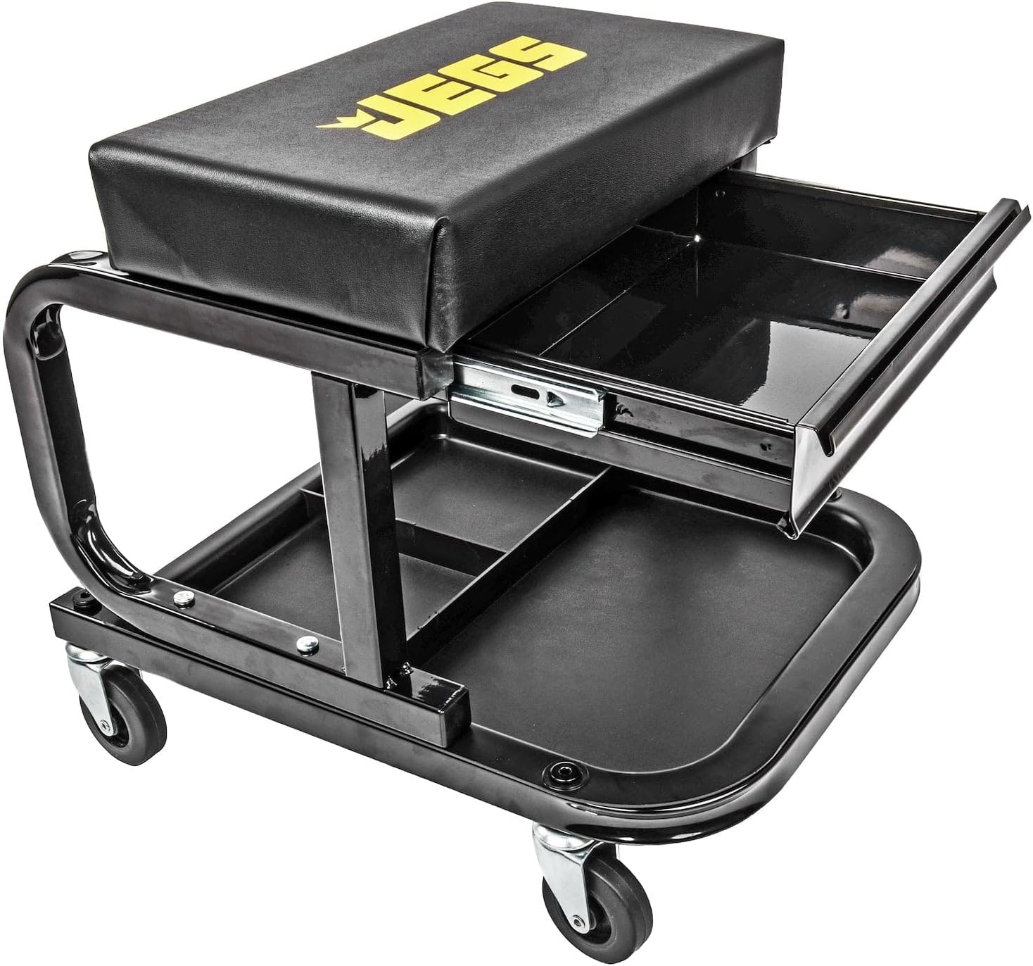 JEGS Creeper and Mechanic Seat Set Memory Foam Padding | Mechanic Creeper & Seat Set for supporting the driver or passenger in the vehicle