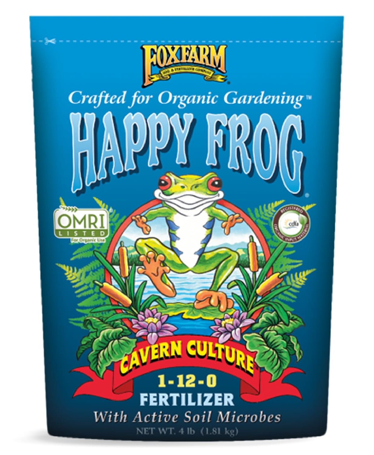 FoxFarm Happy Frog Cavern Culture Bat Guano Fertilizer - 1-12-0 Blend of Rock Phosphate