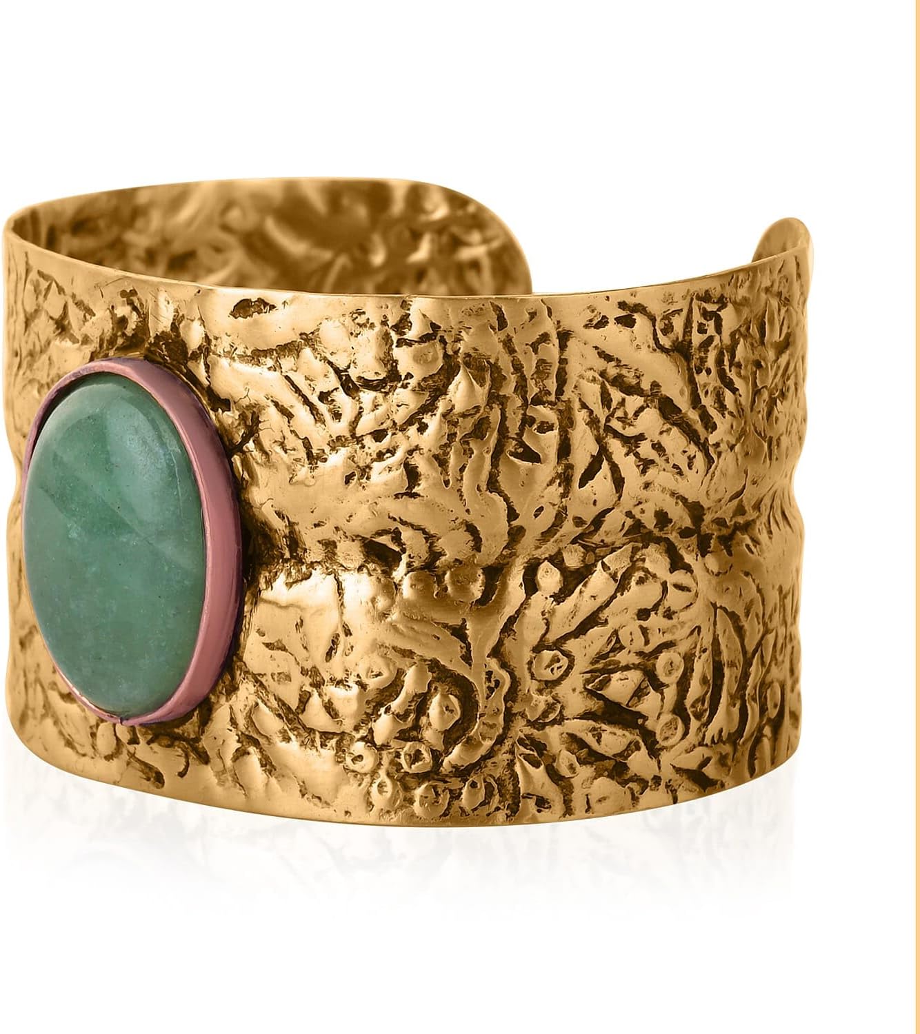 SHOP LC DELIVERING JOY Handmade Gemstone Cuff Bracelet