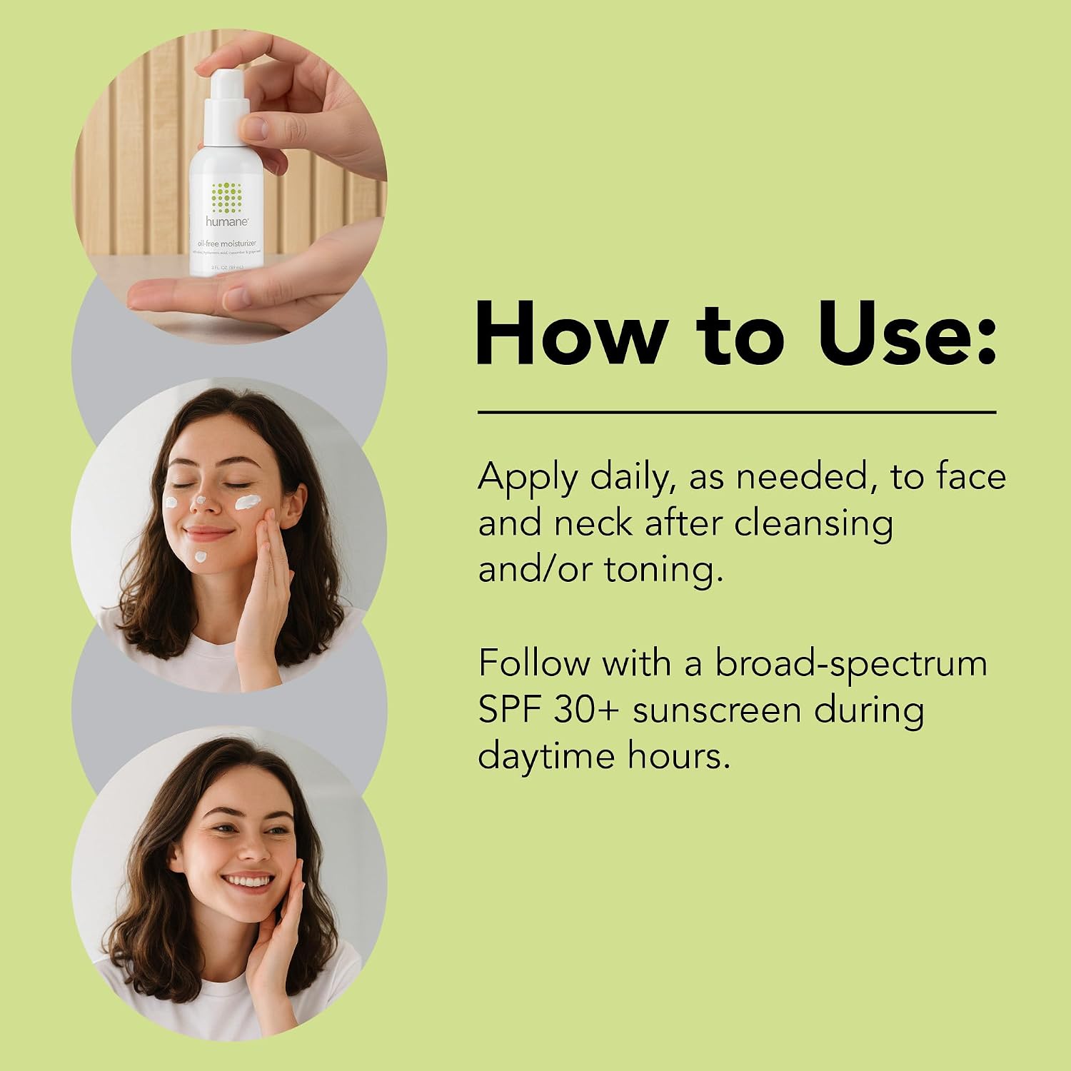 humane Oil-Free Daily Lightweight Face Moisturizer for Acne-Prone Skin