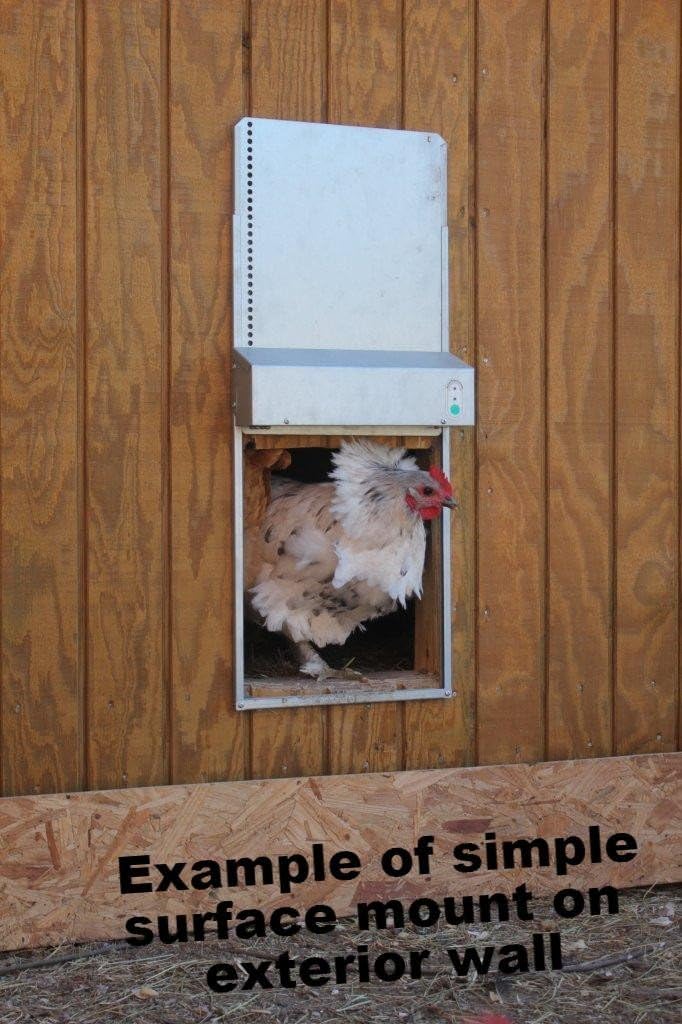 Automatic Chicken Coop Door Extra Large 13 x 10.5 Inch Opening, Heavy Duty Galvanized Steel, Predator Resistant, ADOR1 Made in USA