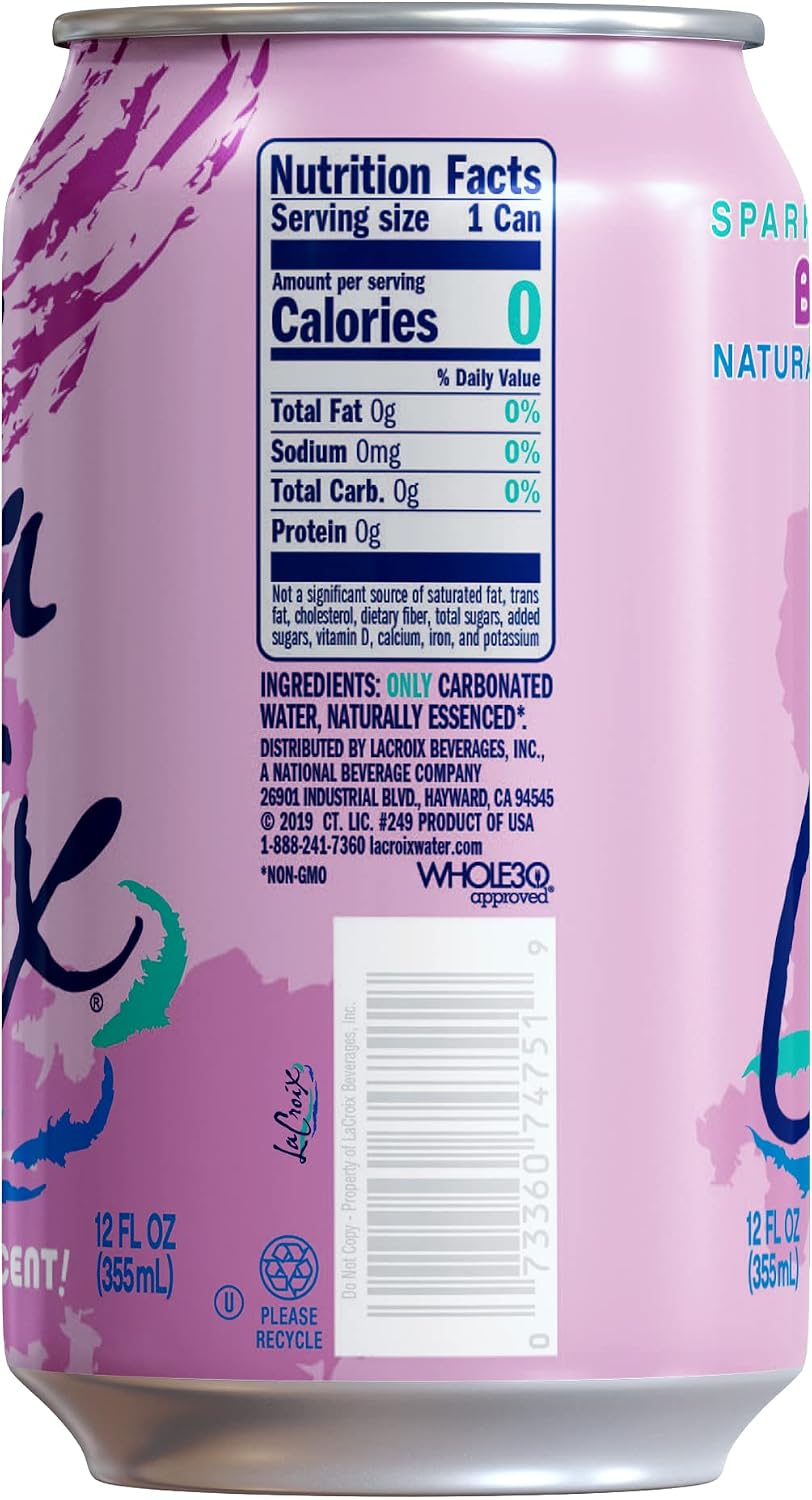 LaCroix Sparkling Water | Pineapple Coconut Flavor | 8-Pack | Naturally Essenced, Zero Calorie, Sodium Free | 12 Fl Oz Cans