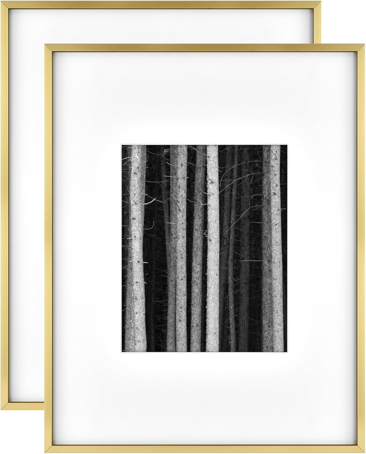 MCS Master & Co. Foundry Metal Picture Frame, 12x12 Matted to 8x8