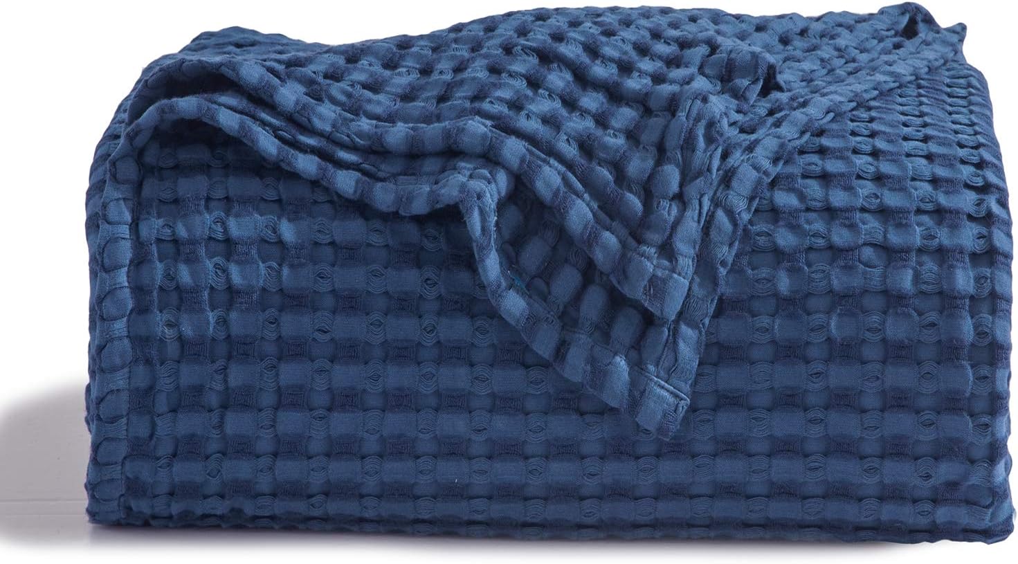 Bedsure Cooling Waffle Blanket for Hot Sleepers, Ivory, Queen, 90"x90"
