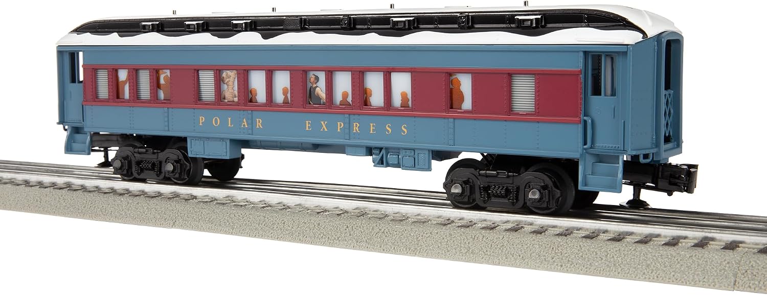 Lionel The Polar Express Hot Chocolate Train Car, O Gauge Model Train Car with Lighted Interior, Operating Couplers, Window Silhouettes & Snow Detail