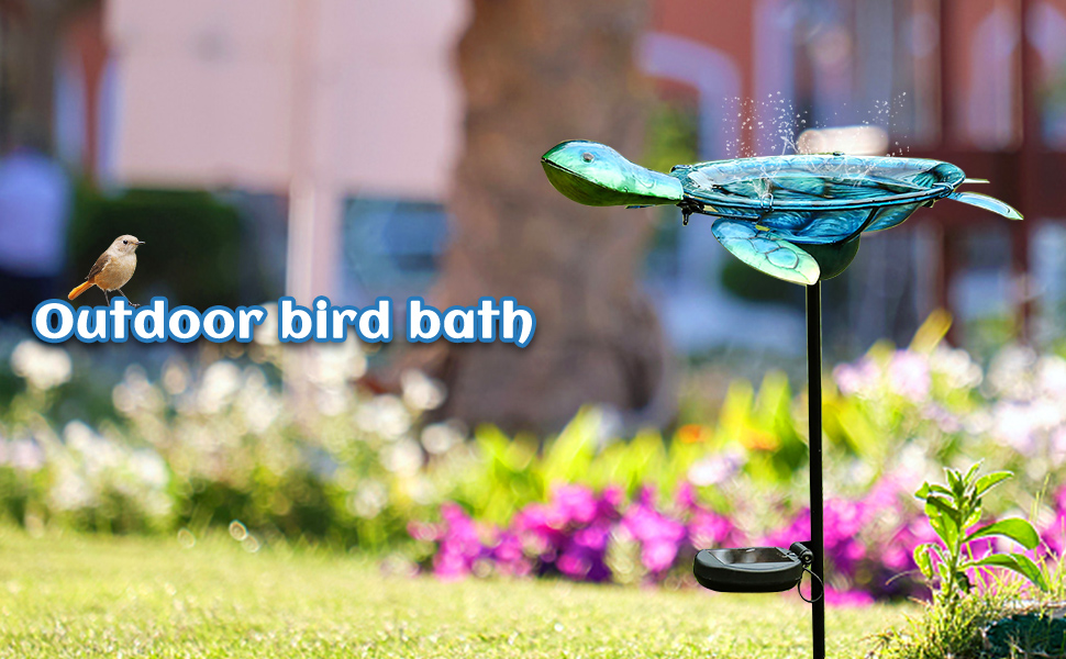 turtle bird baths