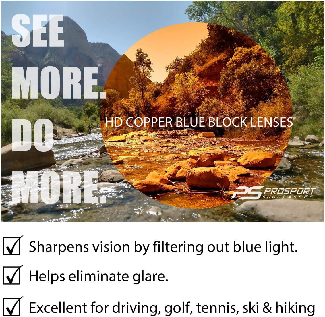 Bikershades Motorcycle Safety Riding Goggles Men Women. Polarized Lens, Smoke, Mirrored Blue or Orange, Clear Yellow Lenses