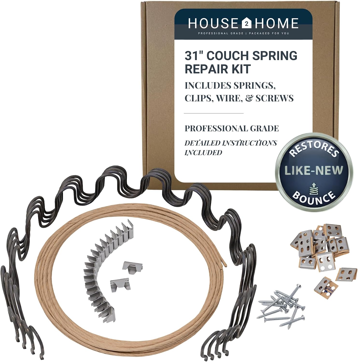 House2Home 18" Sofa Spring Repair Kit – Complete Couch Fix