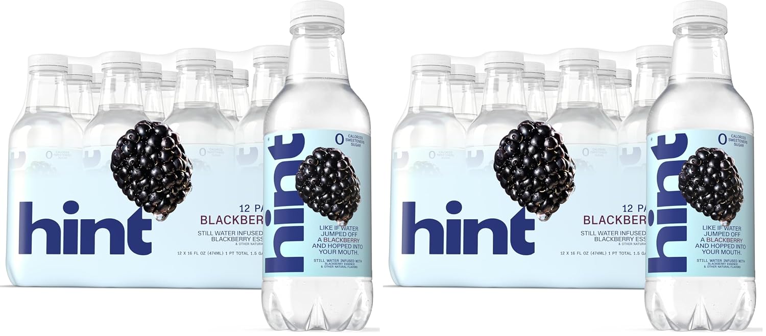 Hint Flavored Water Zero Sugar 0 Calories - Pineapple 16 FL Oz (12 pack) | Crisp, refreshing water, fruit flavors. 0 calories, 0 sugar, 0 sweeteners. Hydration for wellness. Gluten-free, Kosher, Vegan