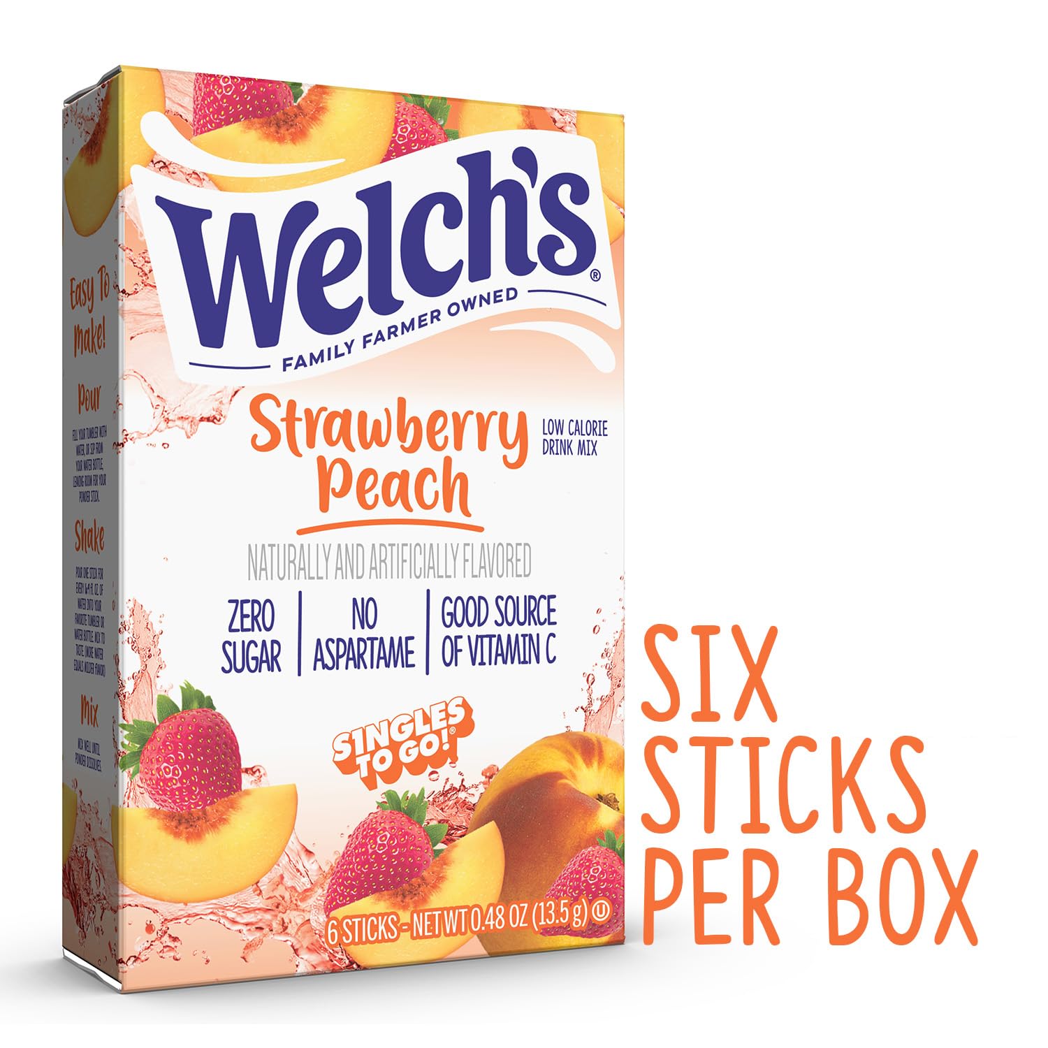 Singles To Go! Welch's Water Drink Mix, Grape, 72 Packets