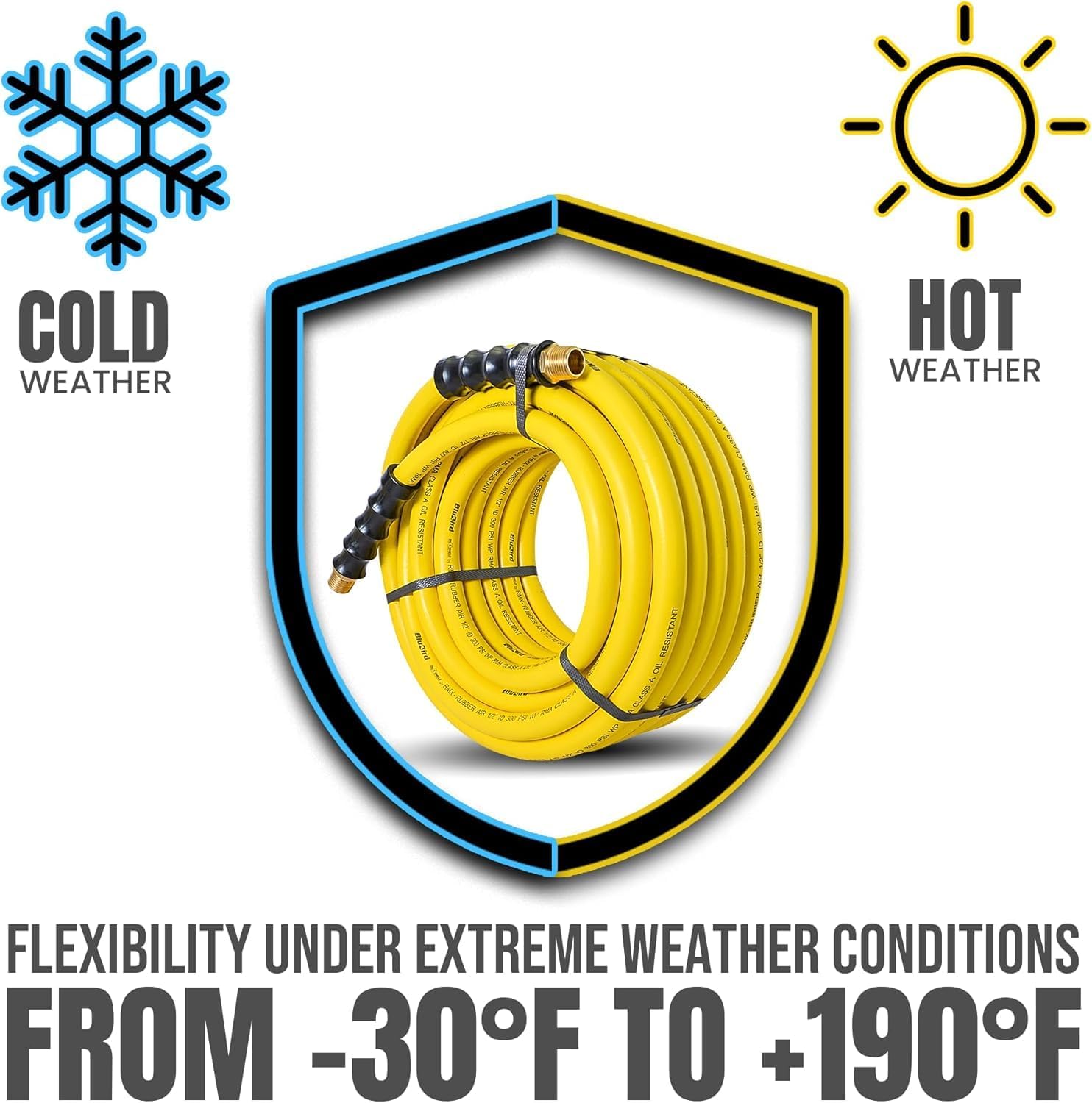 OilShield Next-Gen Air Hoses (3/8" x 50')