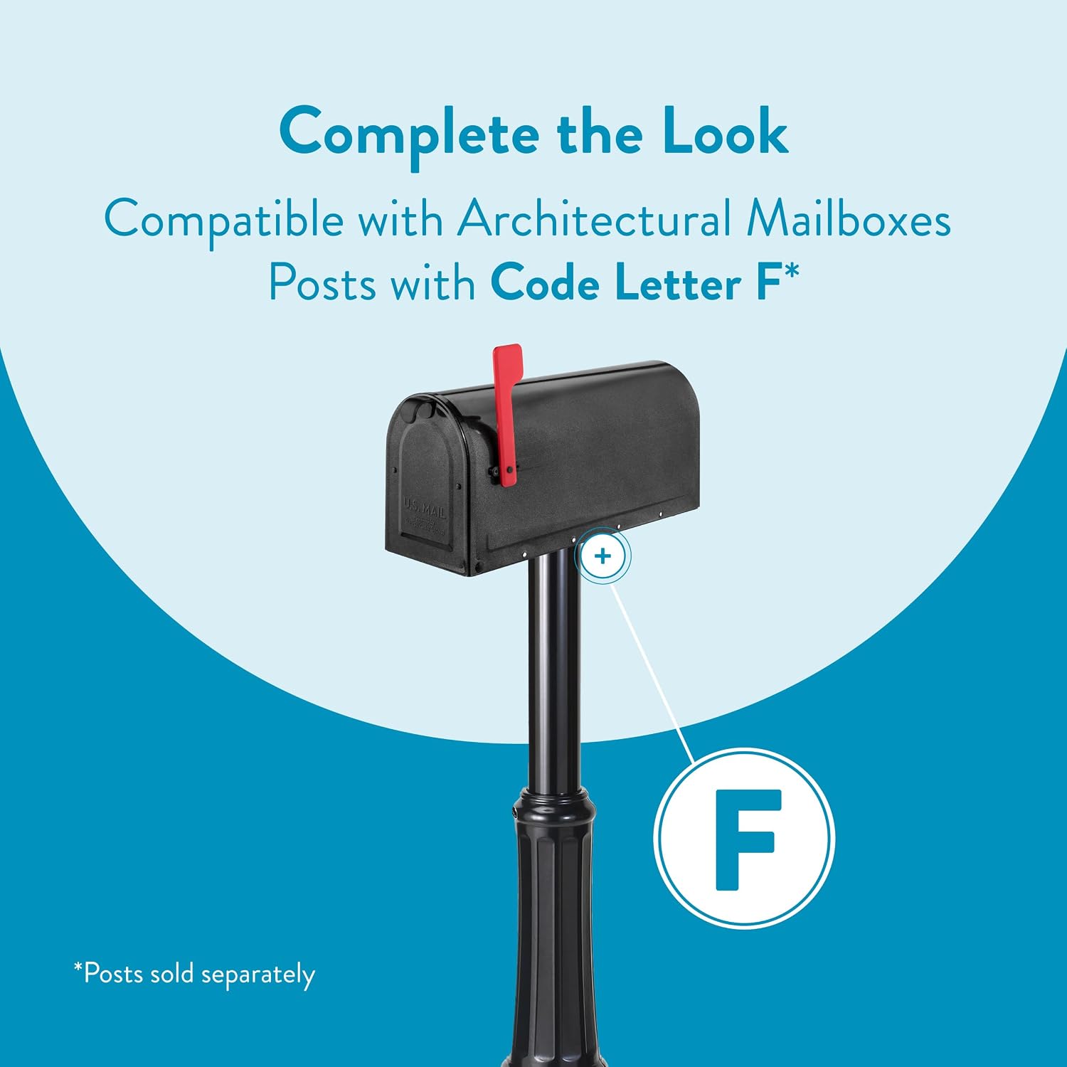 ARCHITECTURAL MAILBOXES 7600P-10 MB1 Mailbox, Medium, Pewter | Galvanized steel build for outside with rust-resistant powder-coat finish and a magnetic door closure. USPS approved.