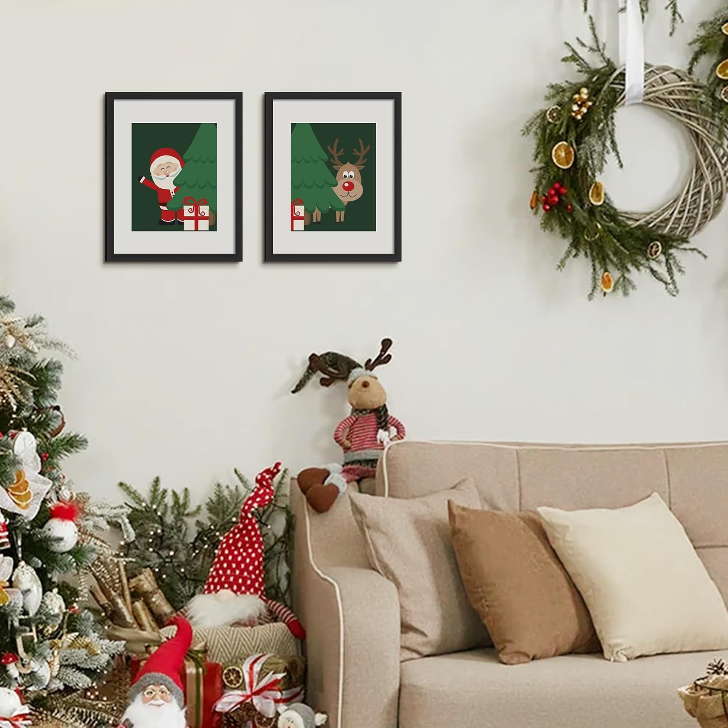 upsimples 12x12 Picture Frame, Gallery Glass Poster Frames Set of 3, Black
