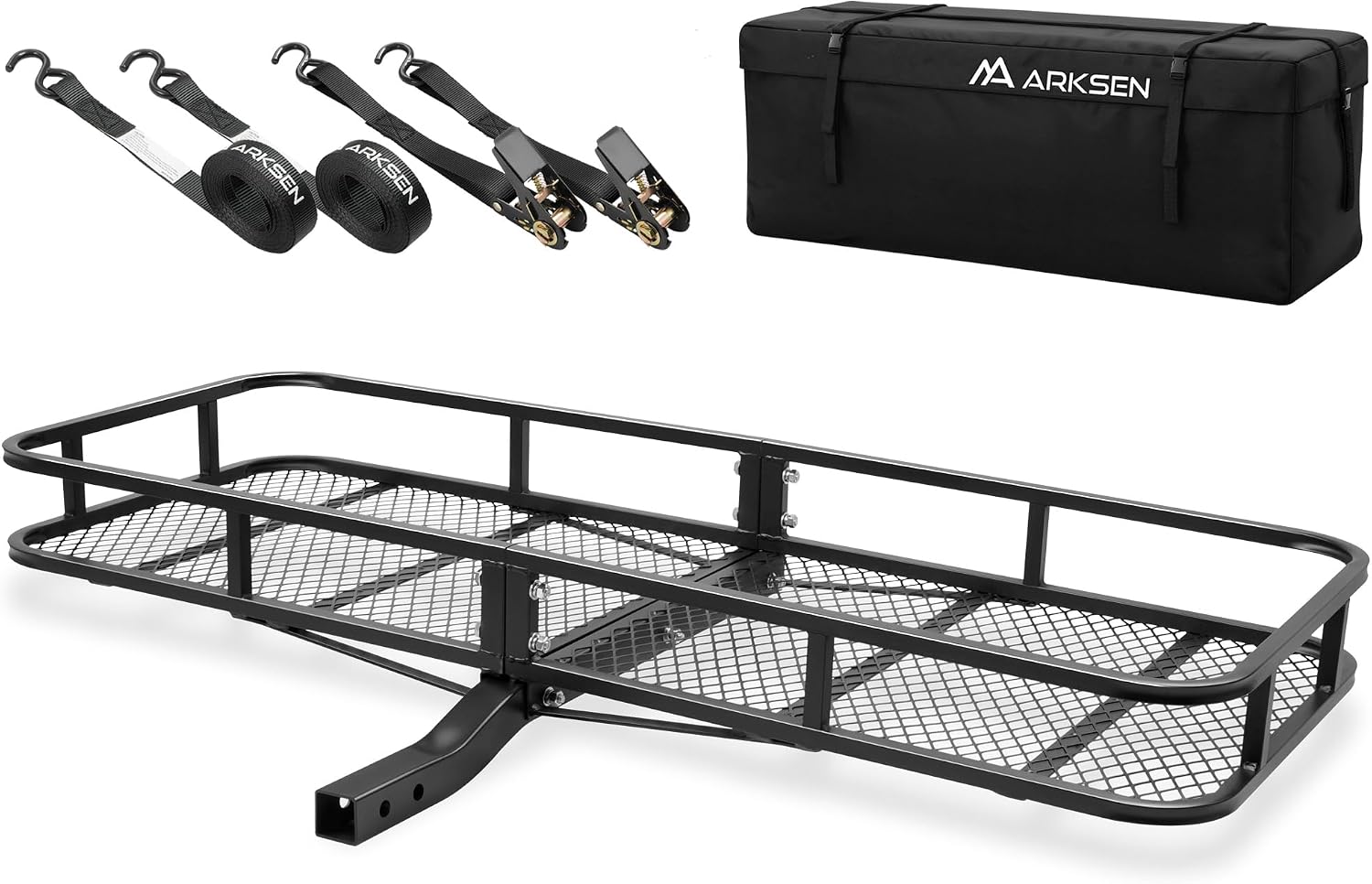ARKSEN 60" x 23" x 5.5" Hitch Cargo Carrier, 500 Lbs Capacity Luggage Rack