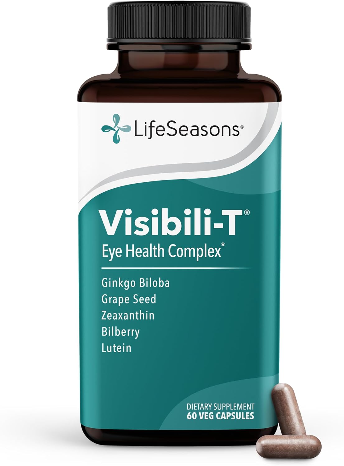 Visibili-T - Vitamin Supplement for Eye Health & Vision Support - Carrot Root, Chromium, Bilberry, Ginkgo Biloba, Grape Seed Extract, Lycopene, Vitamin A, Lutein & Zeaxanthin - 60 Capsules