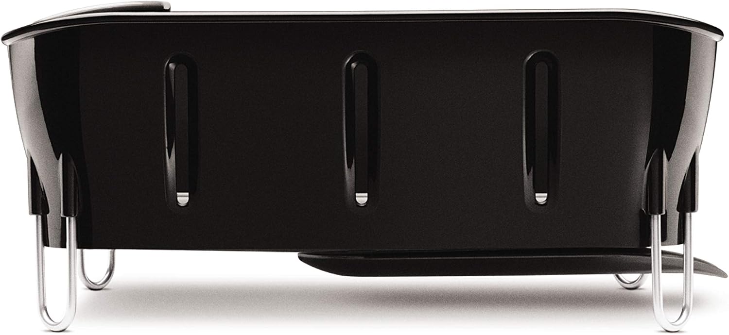 simplehuman Compact Dish Rack, White Plastic