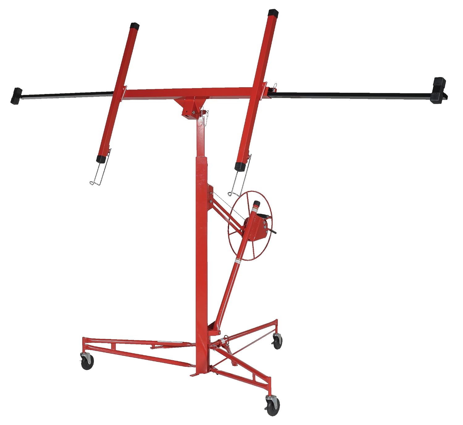 Vestil DPH-X-11 Steel Deluxe Drywall and Panel Hoist 49 in. x 121 in. x 137 in. 150 Lb. Capacity Red