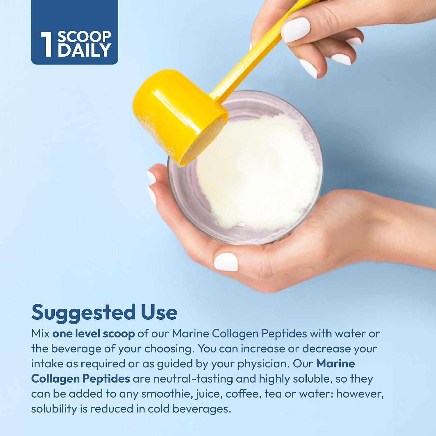 Andrew Lessman ProCaps Marine Collagen with MSM Powder 30 Servings | Marine Collagen with MSM supports healthy skin, joints, bones, hair and nails in a pure, unflavored, super-soluble powder.