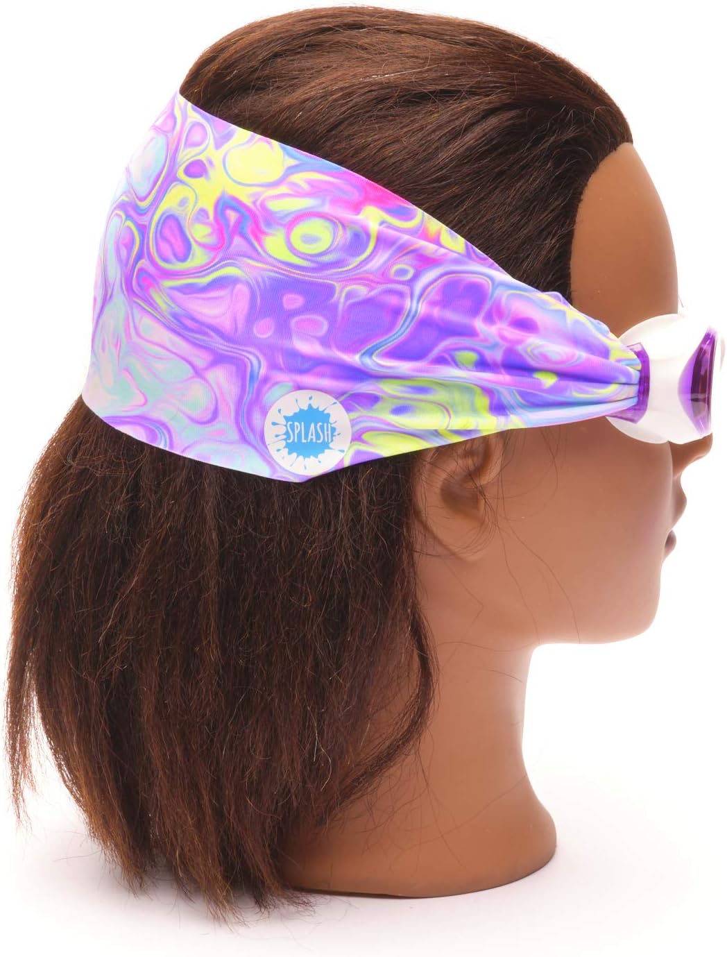 Splash Place SWIM GOGGLES with Fabric Strap - Adult & Kids Swim Goggles - PINKS & PURPLES