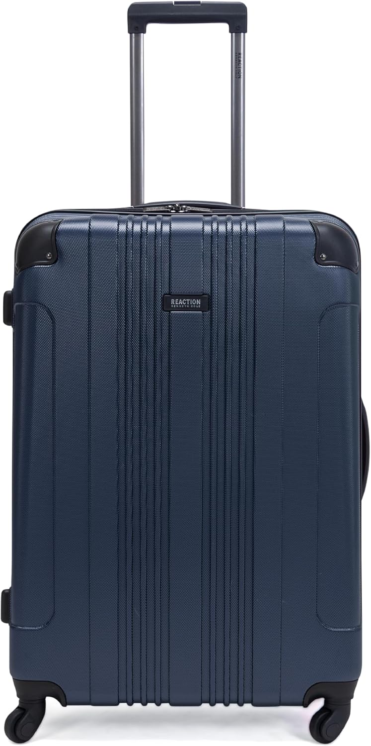 Kenneth Cole REACTION Out of Bounds Lightweight Hardshell 4-Wheel Spinner Luggage, Teal, 20-Inch Carry On