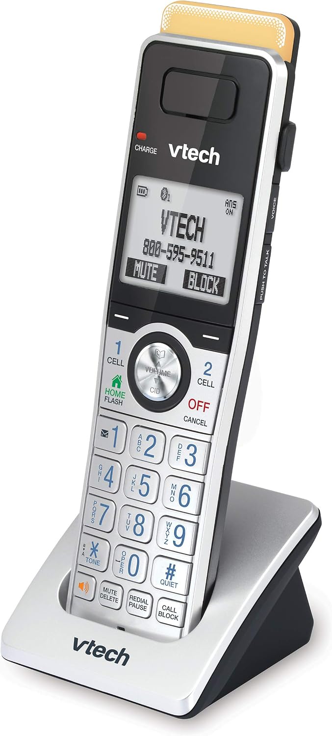 VTech IS8151-5 Super Long Range 5 Handset DECT 6.0 Cordless Phone for Home with Answering Machine, 2300 ft Range, Call Blocking, Bluetooth