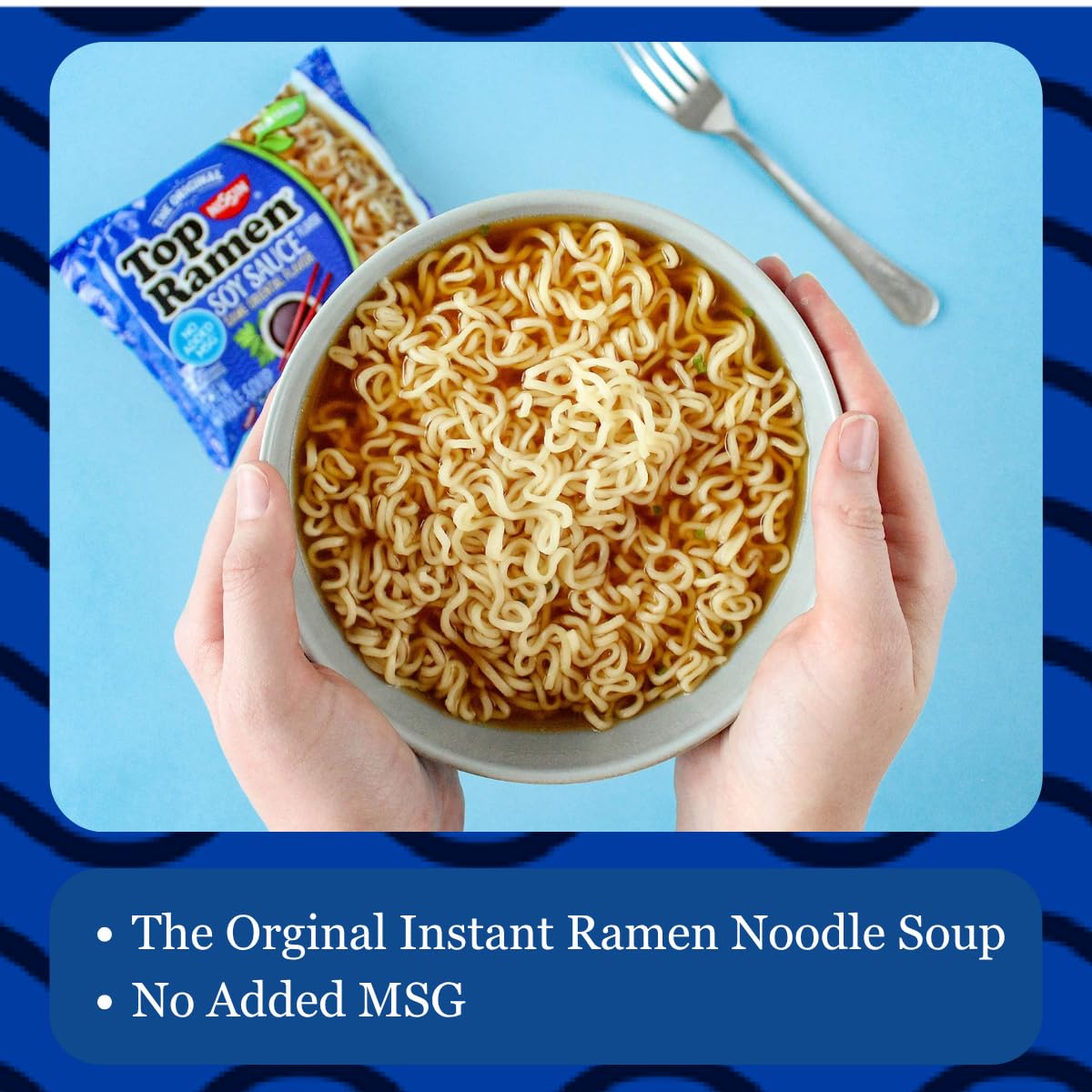 Nissin Top Ramen Noodle Soup, Chicken, 3 Ounce (Pack of 24) | Quick, convenient meal ready in minutes with just hot water.