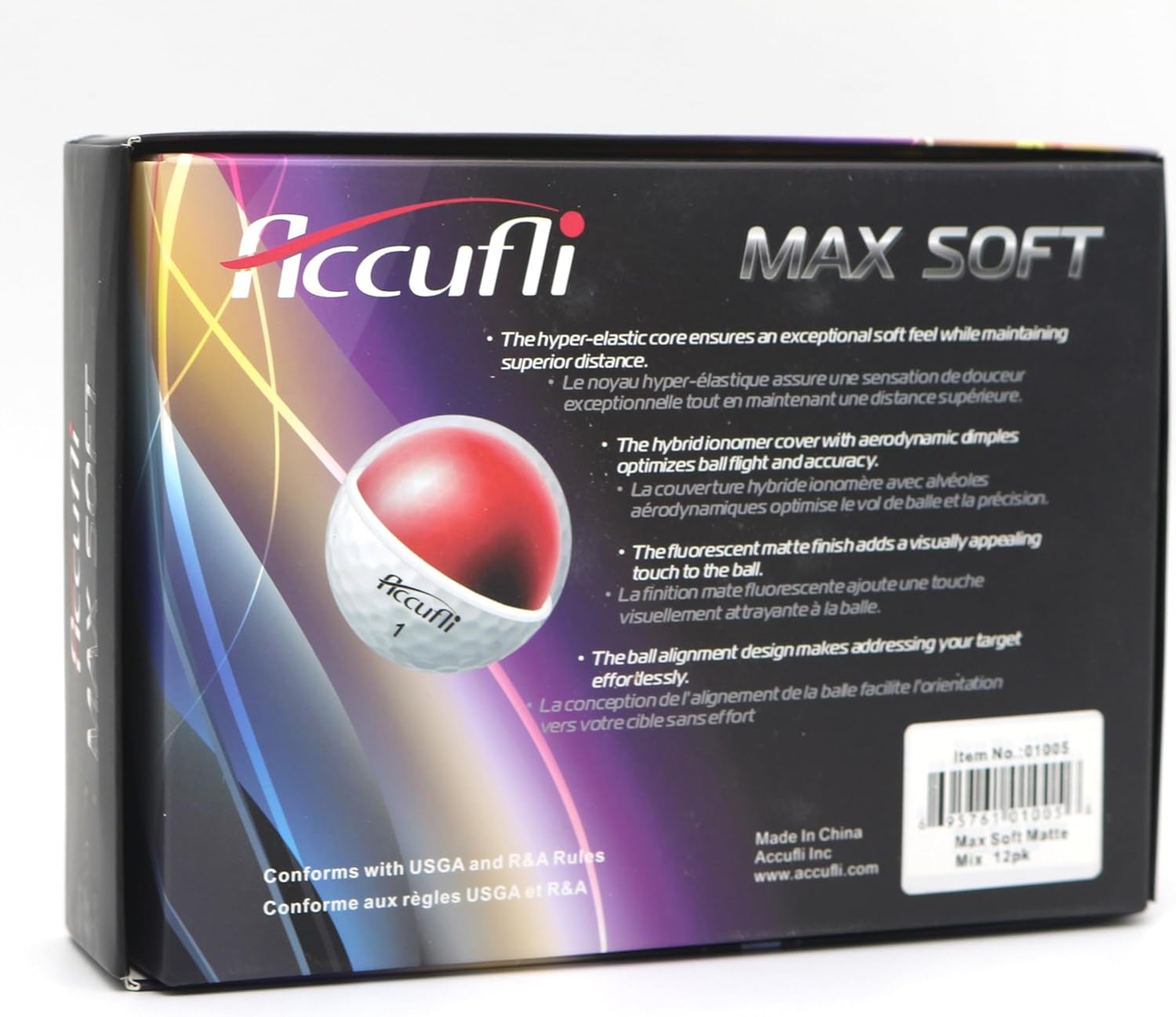 ACCUFLI Max Soft Matte Golf Balls