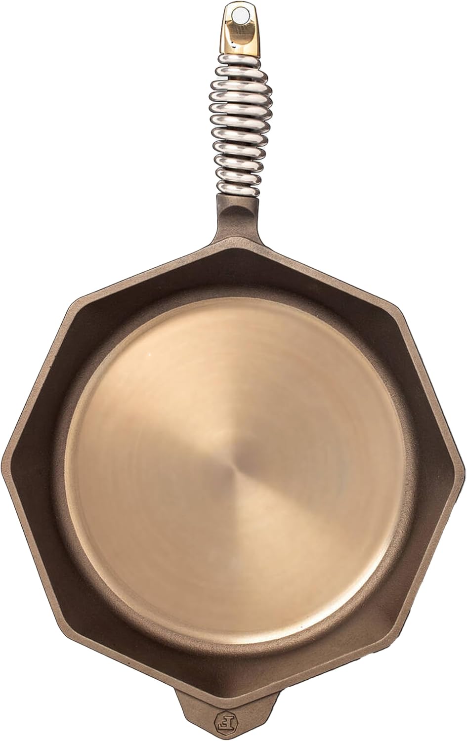FINEX 12" Cast Iron Skillet with Lid, Versatile Cast Iron Pan, Cooking Pan Enhances Food Taste, Non-Stick Skillet, Modern Heirloom, Pre-Seasoned with Flaxseed Oil