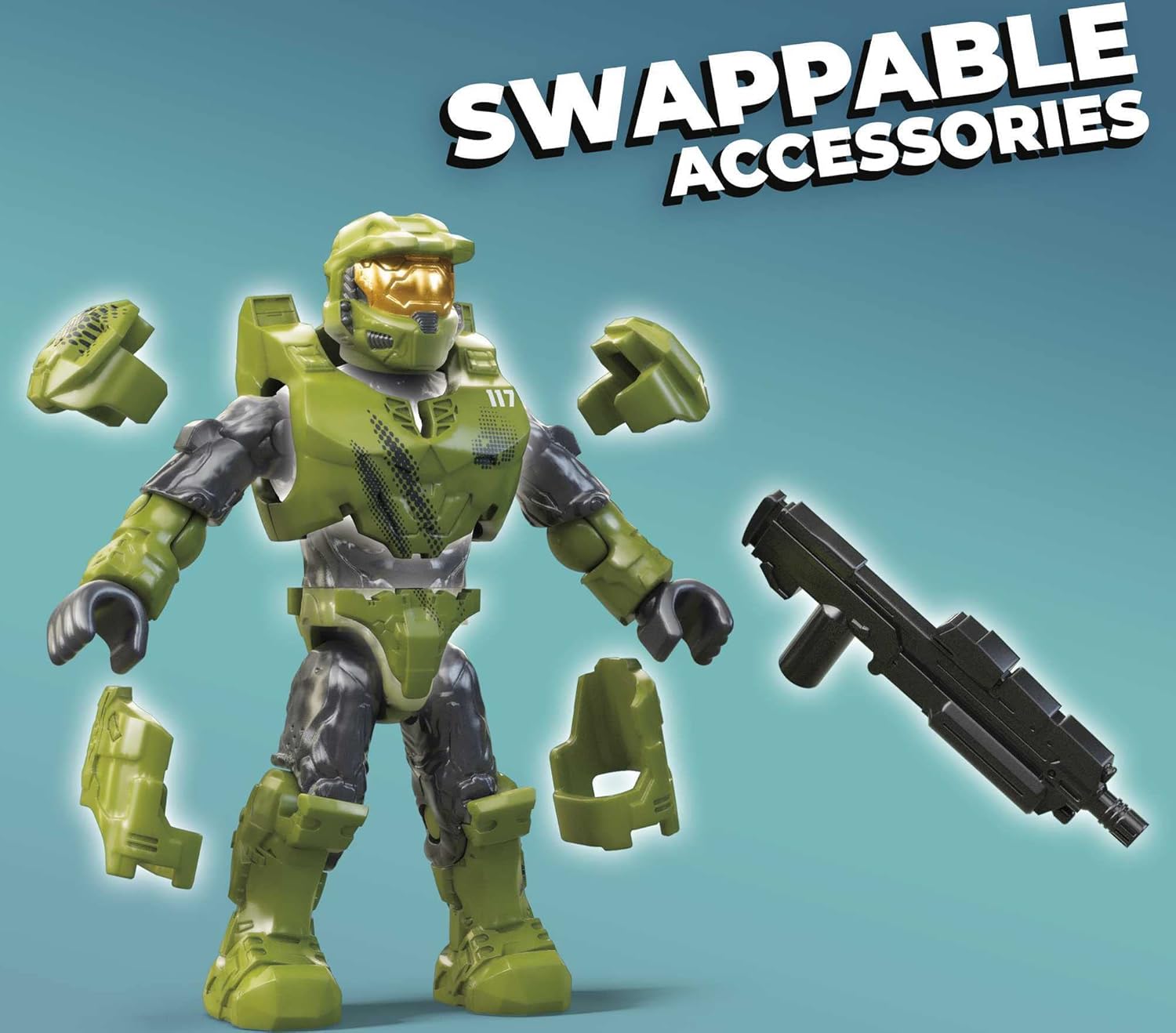 MEGA Halo Infinite Toy Building Set, UNSC Wasp Onslaught Aircraft with 406 Pieces, 4 Poseable Action Figures and Accessories, for Collectors