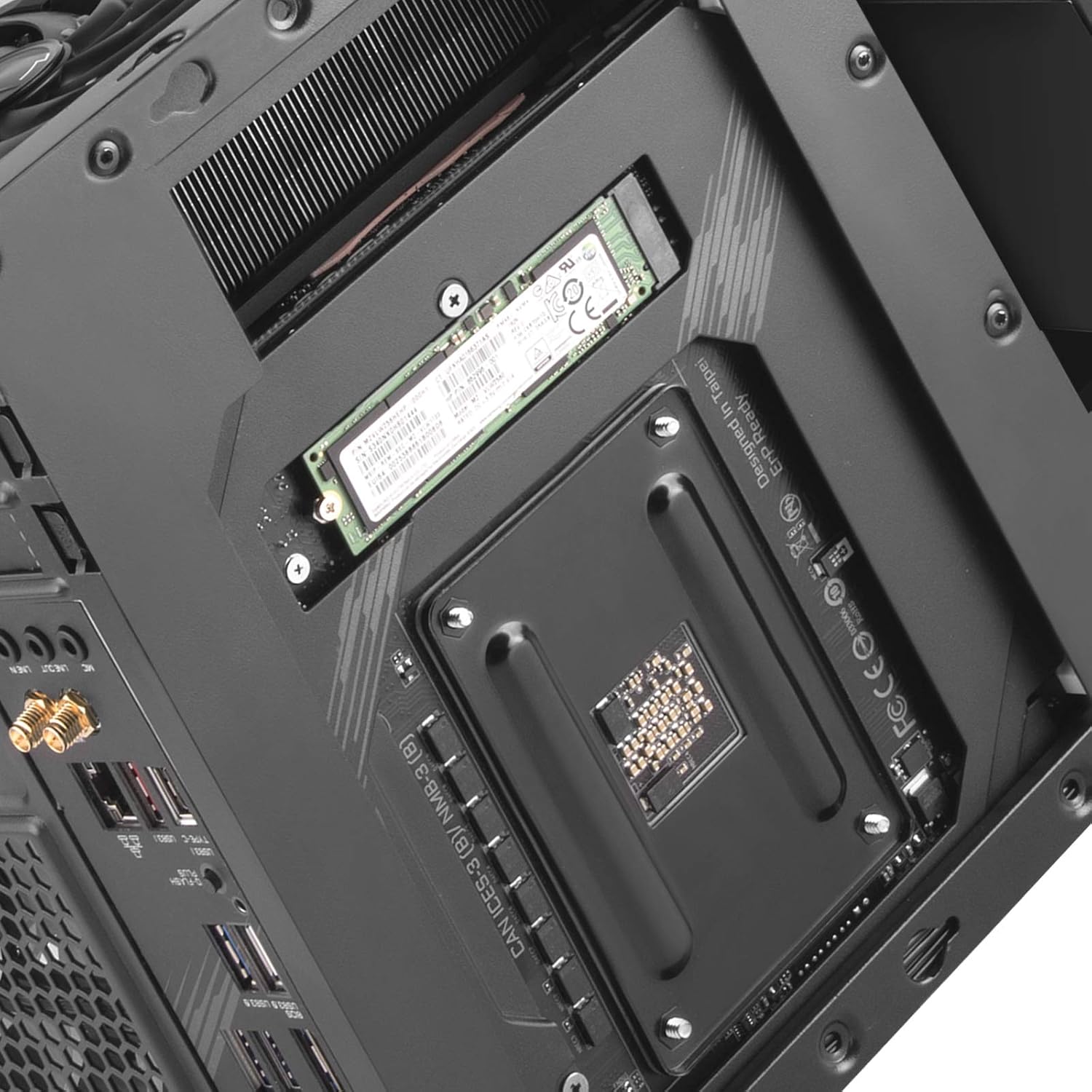 Silverstone Technology SUGO 14, SG14, Black, Mini-ITX Cube Chassis, Supports 3 Slot Full Length GPUs/ATX PSU / 240mm AIO, 4 Removable Panels