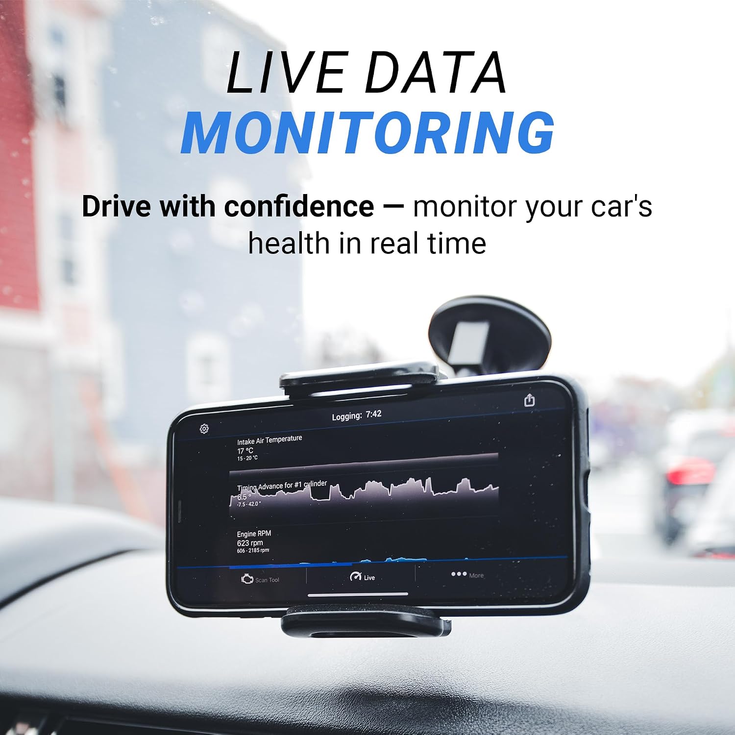 BlueDriver OBD2 Scanner Bluetooth, No Subscription, ABS SRS TPMS | OBDII Diagnostic Scan Tool, Car Scanner & Code Reader, iPhone & Android, Check Engine, Repair Reports, Vehicles 1996+