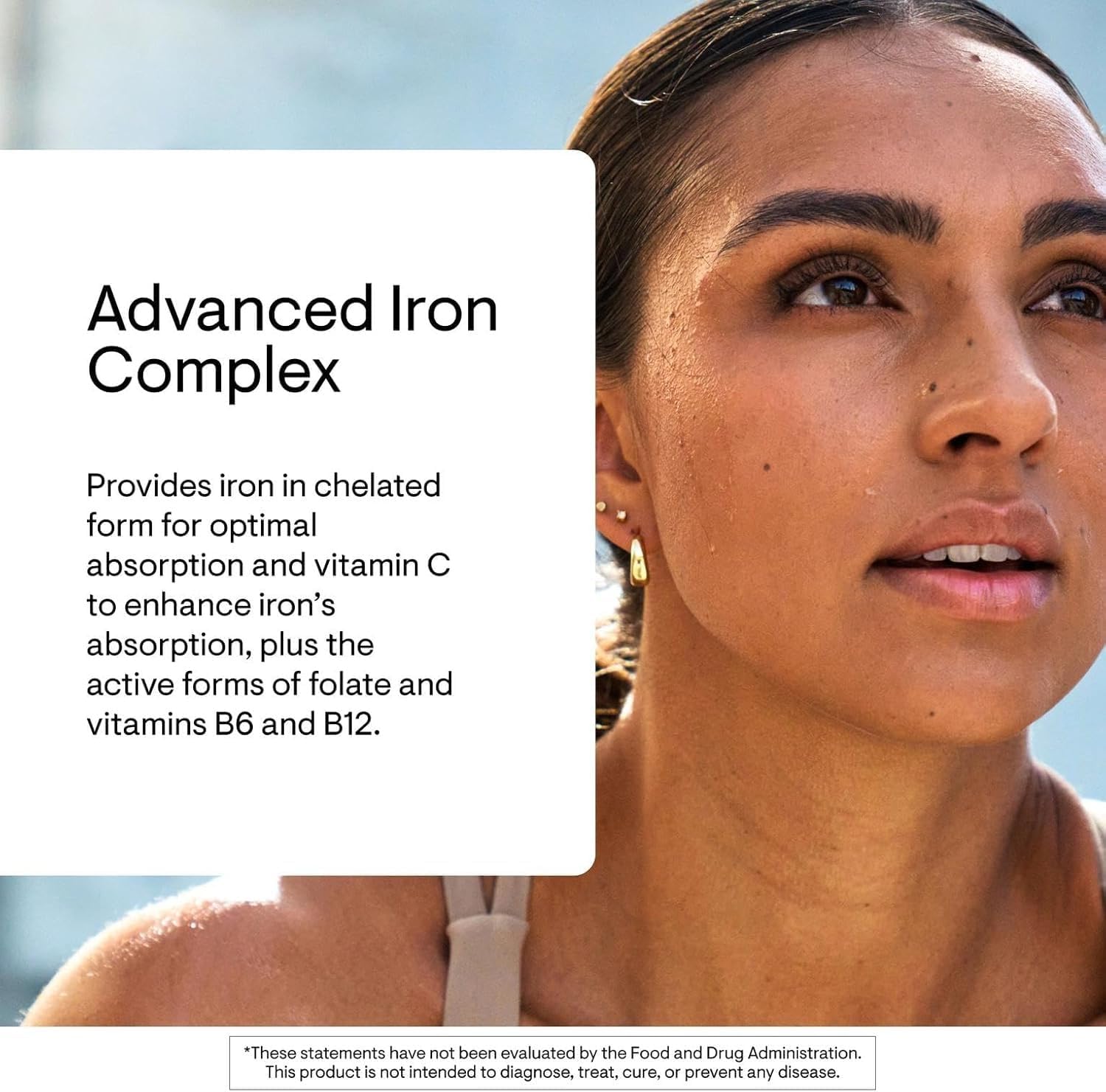 THORNE Advanced Iron Complex, Chelated Iron Supplement, 60 Capsules | Elemental Iron, Folate, B and C Vitamins for Optimal Absorption