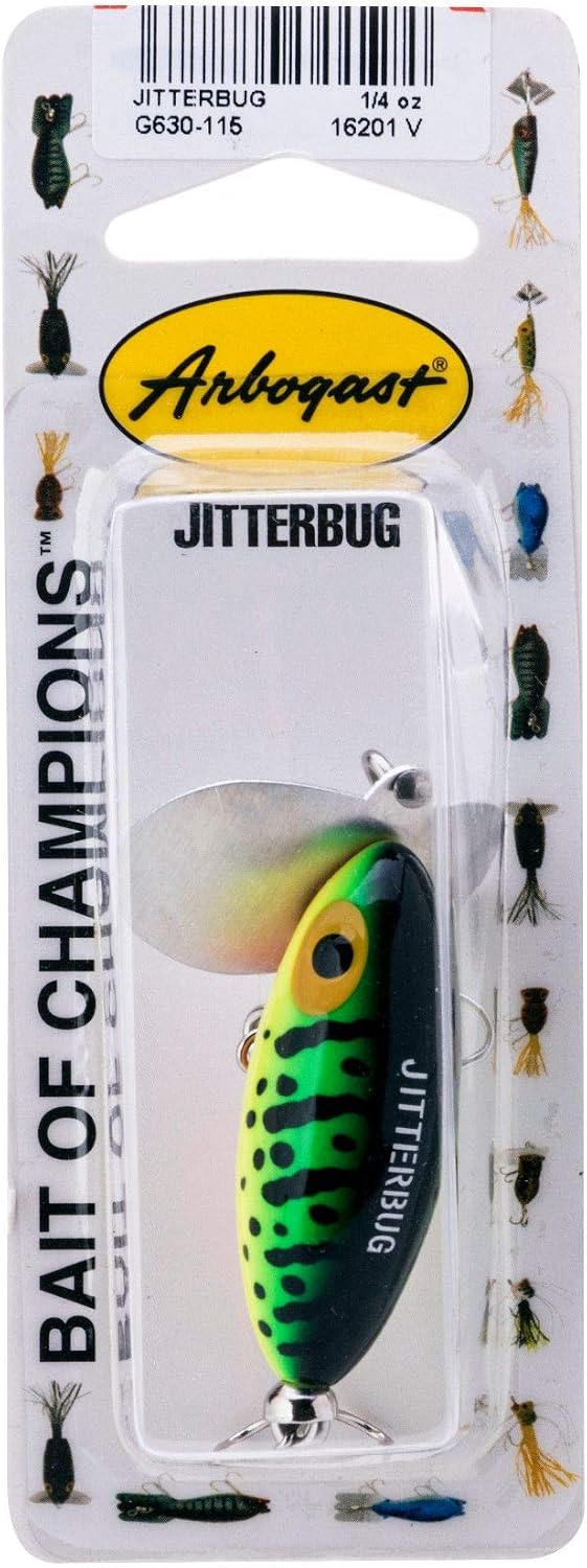 Arbogast Jitterbug Topwater Bass Fishing Lure - Excellent for Night Fishing