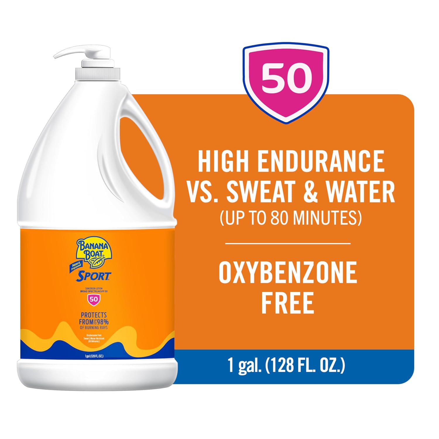Banana Boat Sport SPF 50 Sunscreen Lotion, 8 Fl Oz
