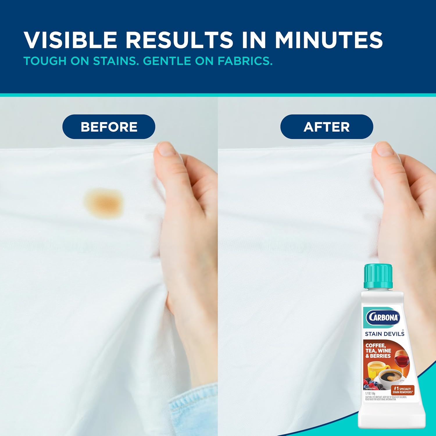 Carbona Liquid Stain Devil Food Clean Up Combo Set | Spot Stain Remover for Clothes