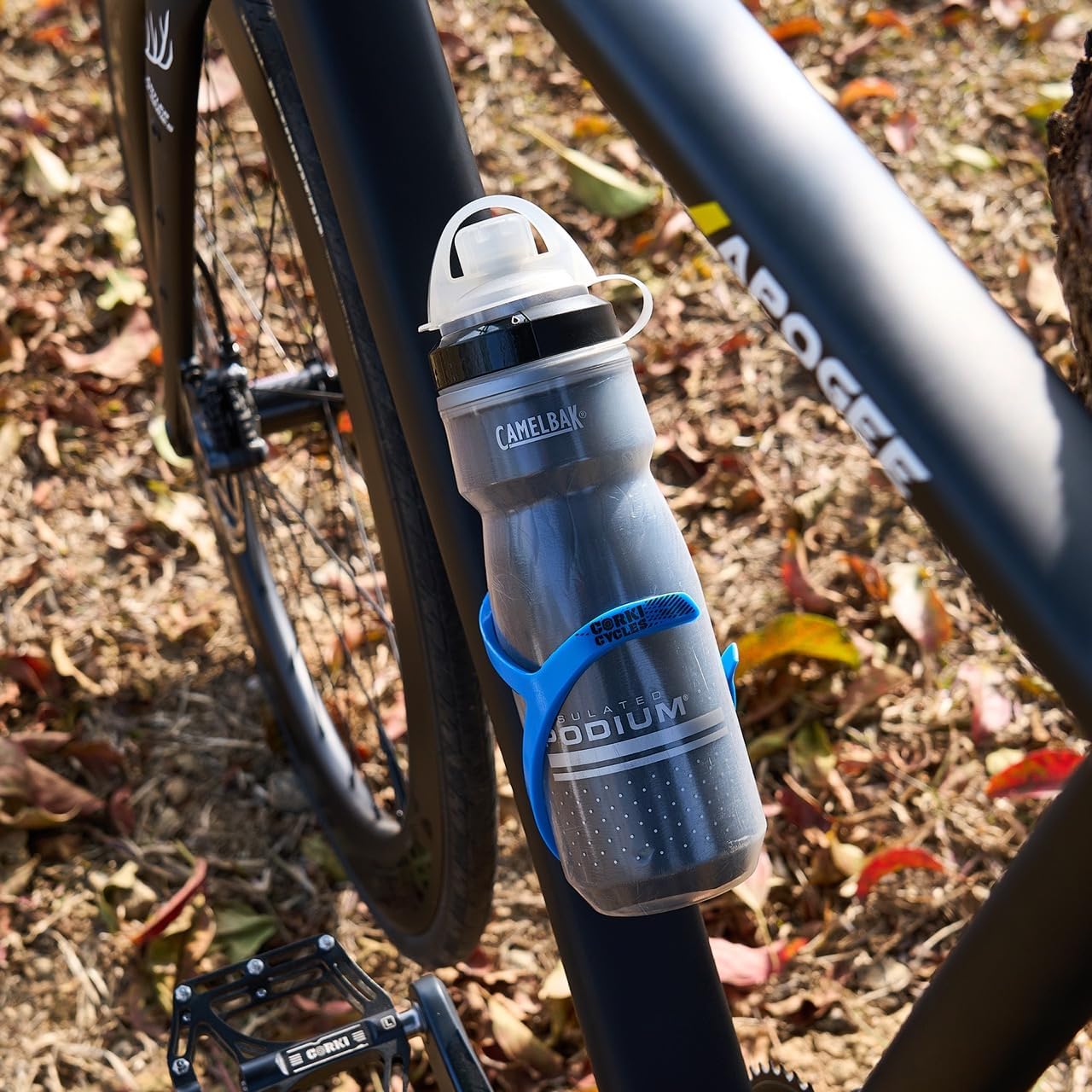 Corki Bike Water Bottle Holder, Bicycle Water Bottle Cage Black 2-Pack