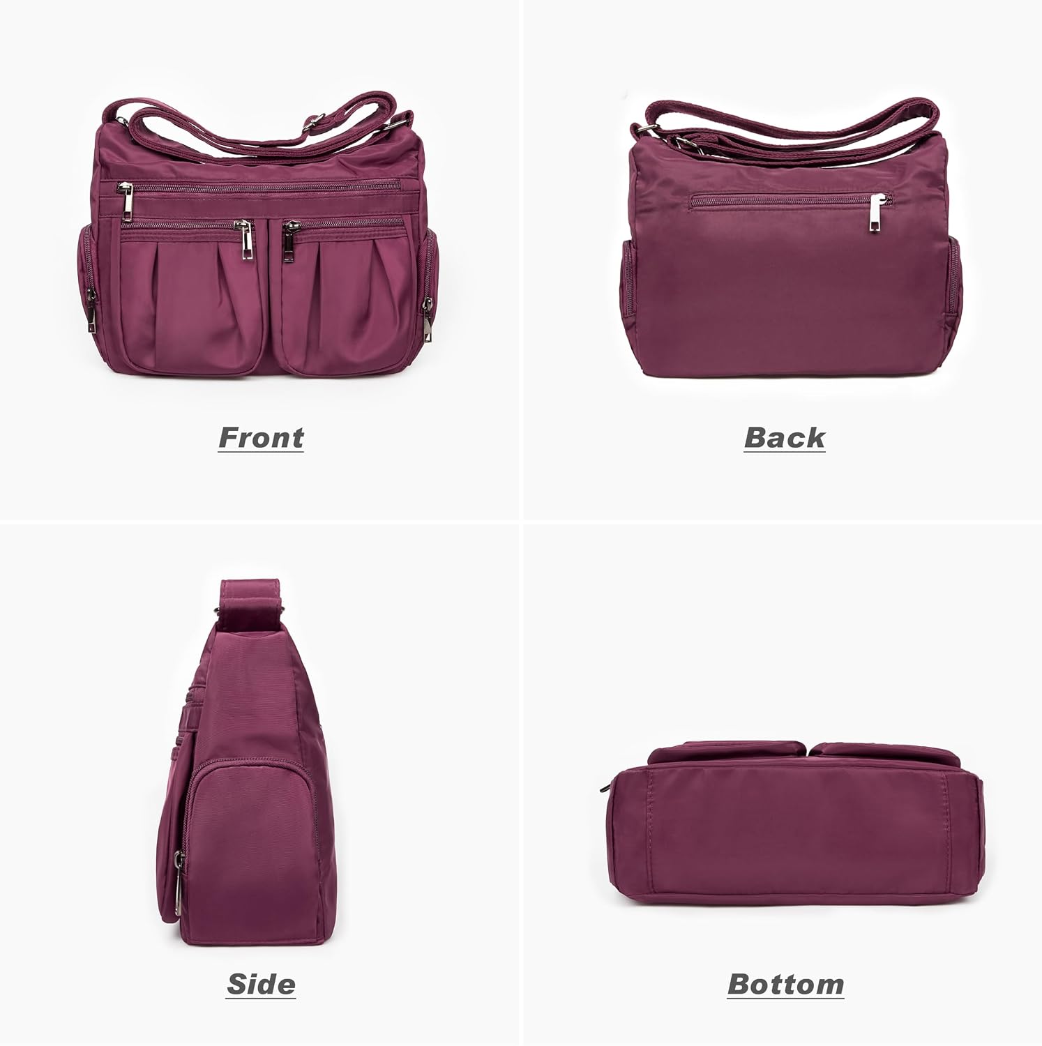 VOLGANIK ROCK Crossbody Purses for Women Shoulder Handbags Lightweight Waterproof Nylon Travel Bag Ladies Pocketbooks