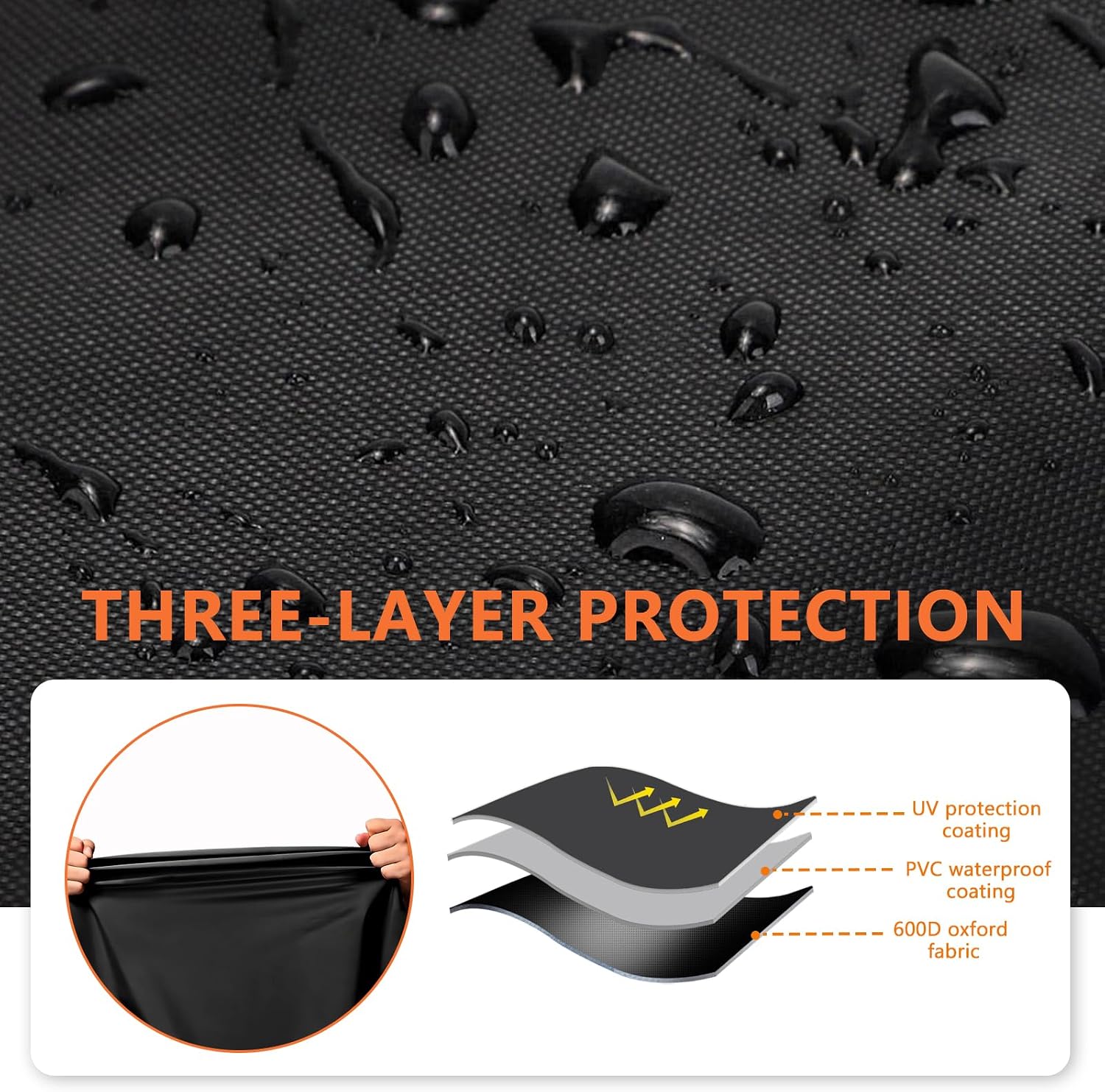 Cover Compatible for La Caja China #1/#2/SP Models, 600D PCV Waterproof Oxford All-Weather Protection, Accessories for La Caja China Pig Roasting Box