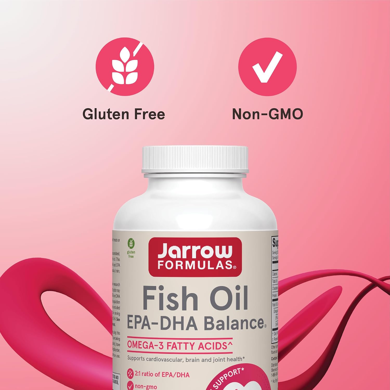 Jarrow Formulas EPA-DHA Balance, 1,200 mg Omega-3 Fatty Acids for Cardiovascular Support, 240 Softgels, 120 Day Supply
