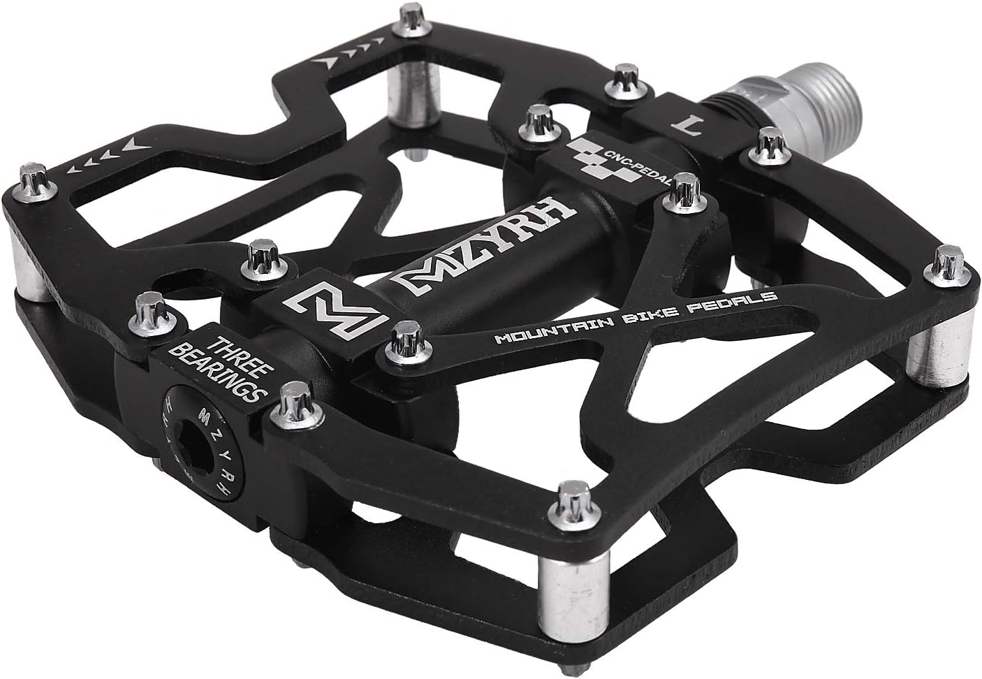 MZYRH Mountain Bike Pedals, Ultra Strong Colorful CNC Machined 9/16" Cycling Sealed 3 Bearing Pedals