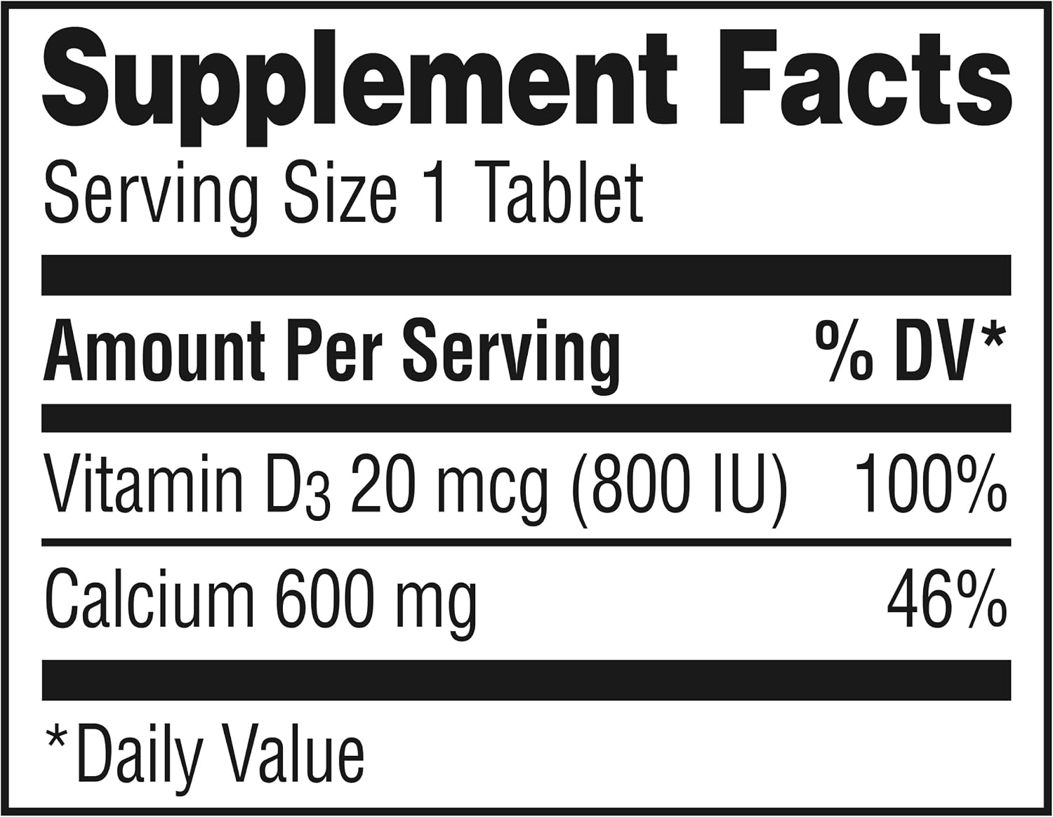 Caltrate 600 Plus D3 Vitamin D and Calcium Supplement Tablets, 165 Count | Highest Level of Vitamin D3, Maximizes Calcium Absorption to Support Strong Bones and Daily Function